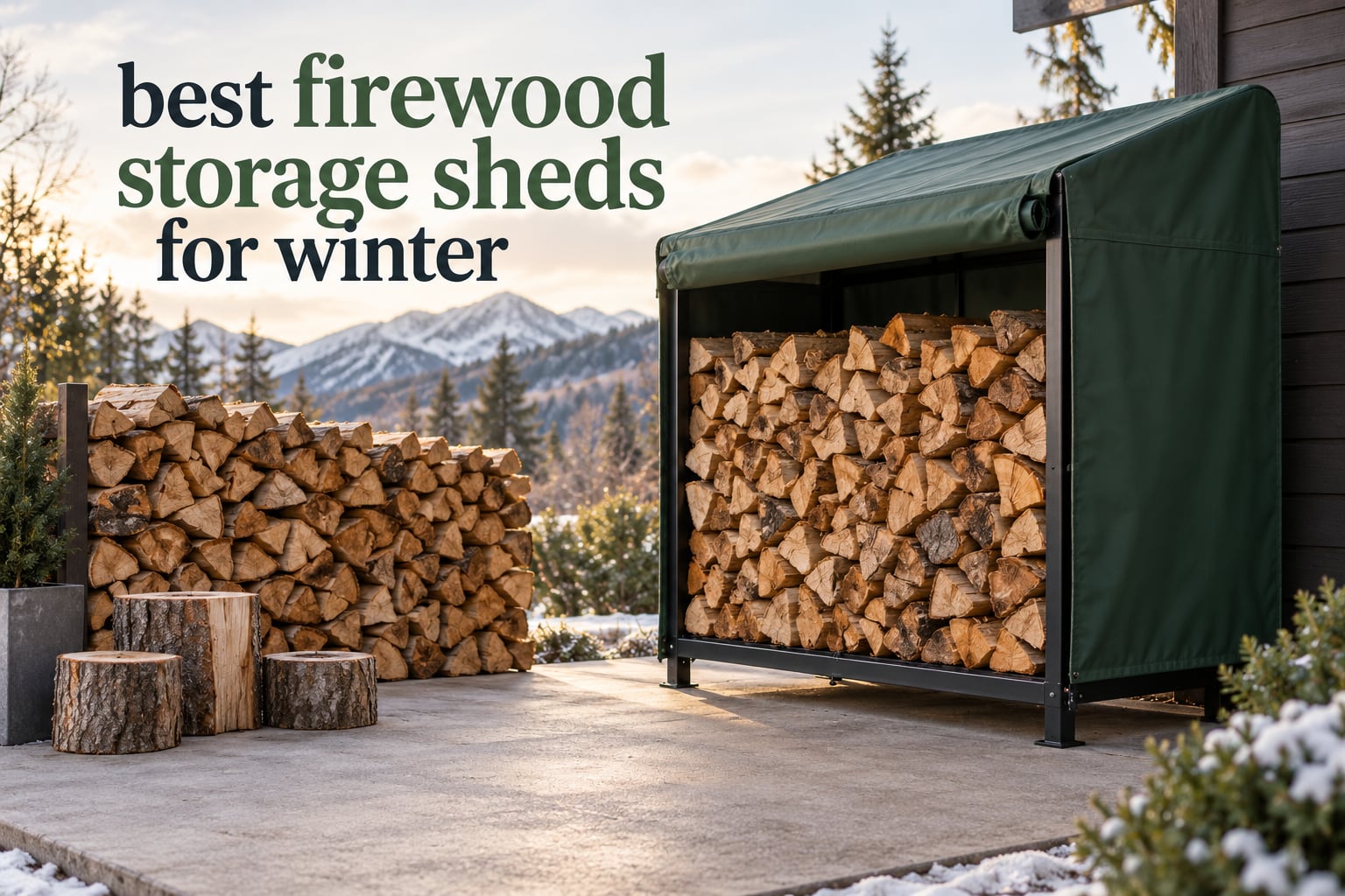 best firewood storage sheds for winter
