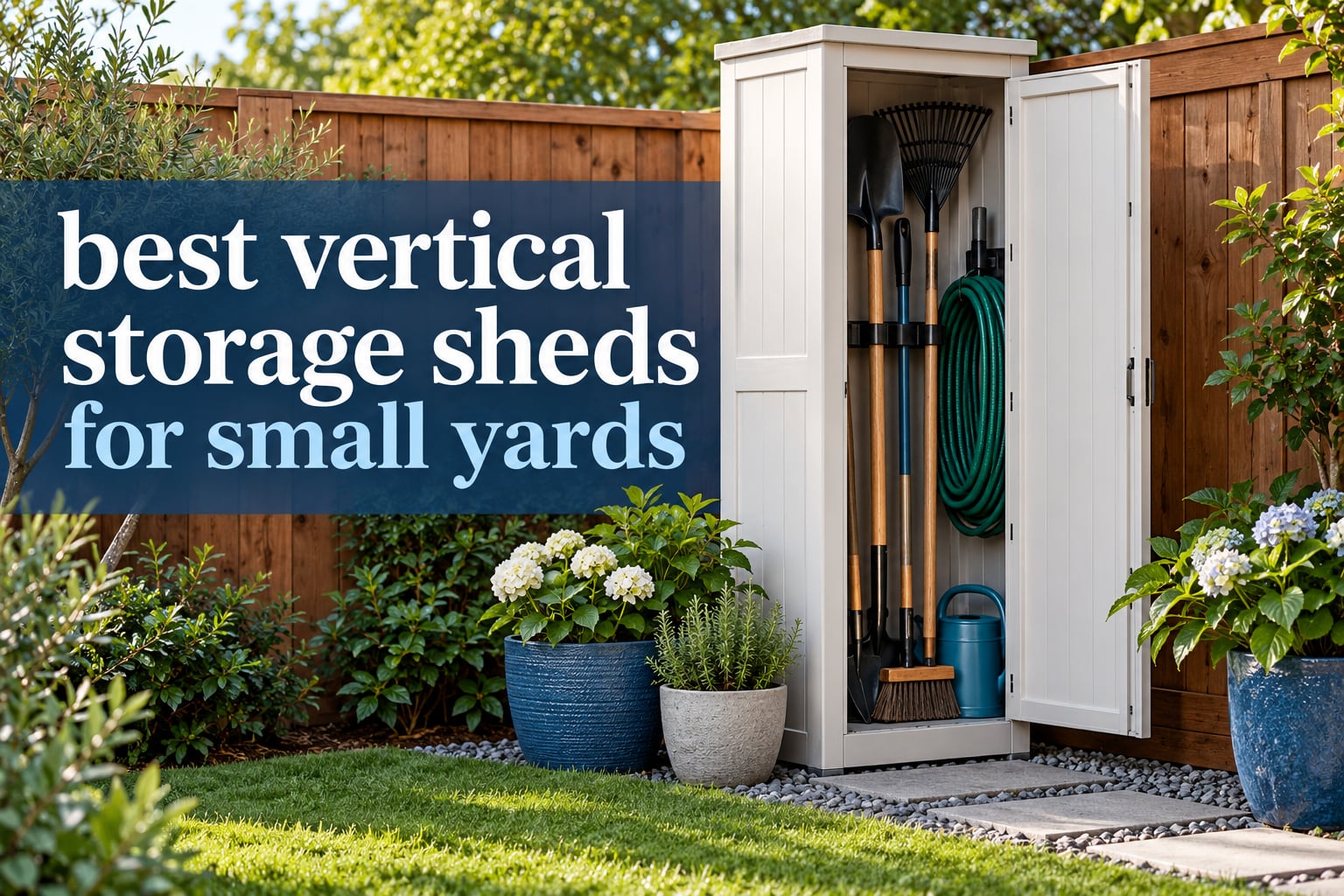 best vertical storage sheds for small yards