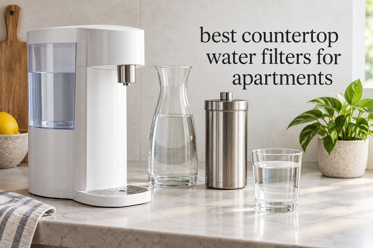 best countertop water filters for apartments