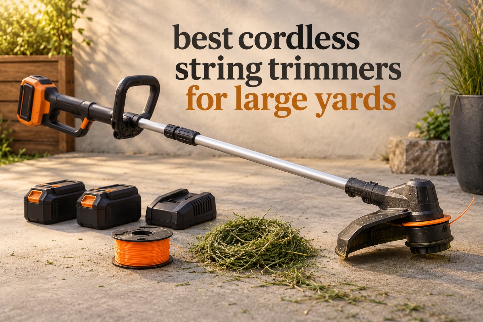 best cordless string trimmers for large yards
