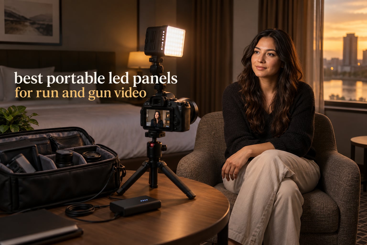 best portable led panels for run and gun video