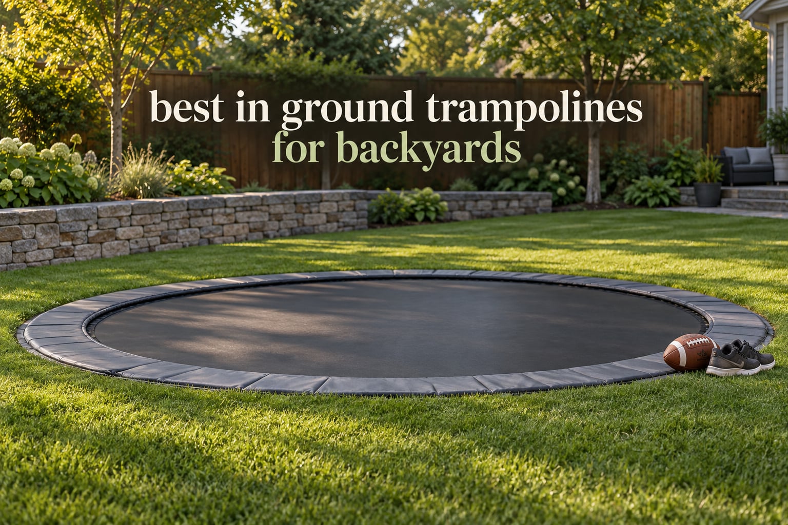 best in ground trampolines for backyards